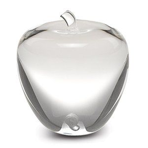 Badash Crystal HANDMADE Crystal Apple  3.5" HIGH NEW IN BOX